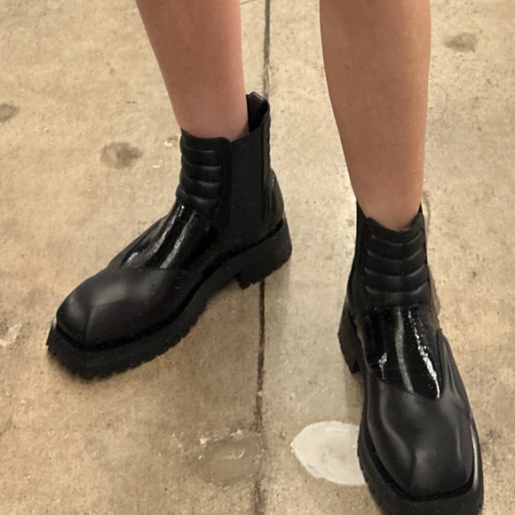 Balmain square toe paneled boot sz 42 - Picture 2 of 4